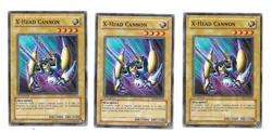 3 Yugioh X-Head Cannon DP2-EN005 Common 1st Edition Duelist Pack TCG Cards - Image 1
