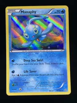 Pokemon Card - Manaphy (Holo Rare) - 56/160 - NM - Primal Clash - Image 1