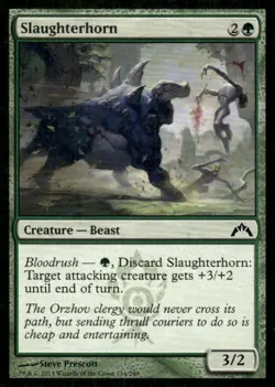 Slaughterhorn Gatecrash MTG Magic the gathering card - Image 1