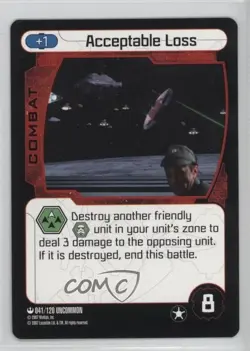 2007 Star Wars: Pocket Model Trading Card Game Acceptable Loss #041 gl9 - Image 1