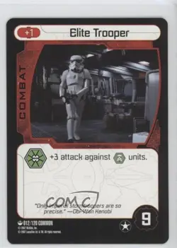 2007 Star Wars: Pocket Model Trading Card Game Elite Trooper #012 2a1 - Image 1