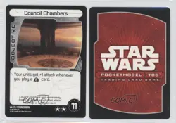 2007 Star Wars: Pocket Model Trading Card Game Council Chambers #075 gl9 - Image 3