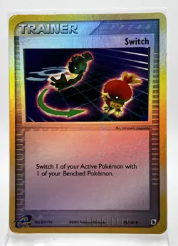Switch 92/109 Reverse Holo Pokemon Card 2003 EX Ruby & Sapphire LP - Image 1