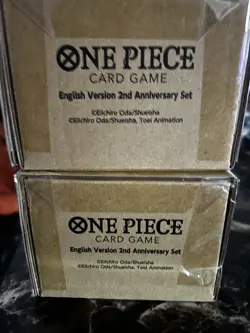 New Premium Bandai One Piece Card Game TCG 2nd Anniversary English Edition Set - Image 1