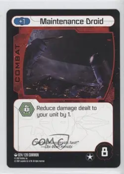 2007 Star Wars: Pocket Model Trading Card Game Maintenance Droid #024 0s5 - Image 1