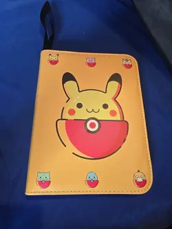 Pokemon Trading Card Binder Holder - 50 Card Pages - Pikachu Cover - Image 1