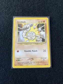 GEODUDE - Neo Revelation Set - 44/64 - Common - Pokemon Card - Unlimited - NM - Image 1