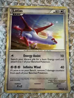 Latias HGSS10 Cosmos Holo Black Star Promo Pokemon Card - Image 1