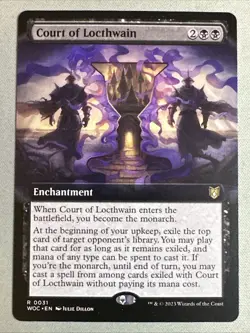 MTG / Court of Locthwain / WOC / #0031 / Regular (Extended Art) / Rare / NM - Image 1