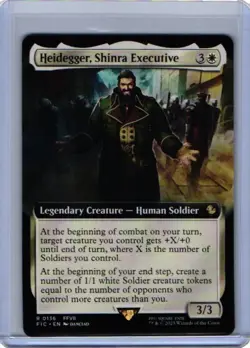 Heidegger, Shinra Executive (Extended Art) - 136 Near Mint MTG - Image 1