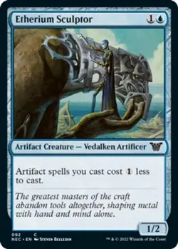 MTG Etherium Sculptor C 092 NM - Neon Dynasty Commander NEC - Image 1