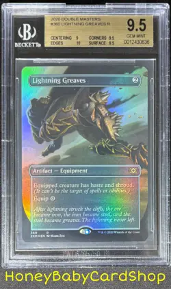 MTG Double Masters 2020 Lightning Greaves BGS 9.5 GEM MINT Population 1 of 1 - Image 1