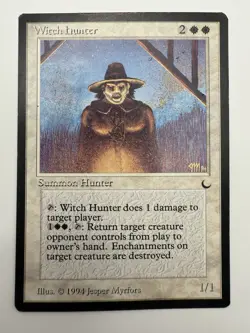 Magic the Gathering ~ MTG ~ 1x Witch Hunter ~ NM ~ THE DARK Never Played - Image 1