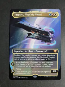 Inspirit, Flagship Vessel (Borderless) Mythic MTG Edge of Eternities Commander - Image 1