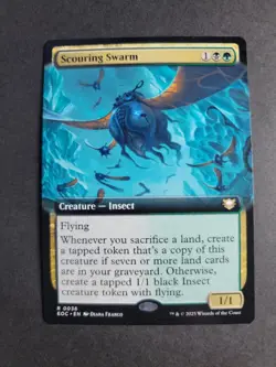 Scouring Swarm (Extended Art) Rare MTG Edge of Eternities Commander - Image 1