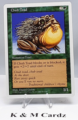 MTG - 5th Edition - Chub Toad - Common - Lightly Played - Image 1