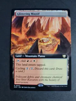 Glittering Massif (Extended Art) Rare MTG Edge of Eternities Commander - Image 1