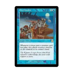 WOTC MtG Prophecy Overburden (R) EX - Image 1