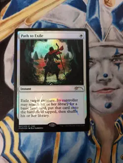 Path to Exile FOIL MTG FNM PROMOS Uncommon White Instant Slightly Played x1 - Image 1