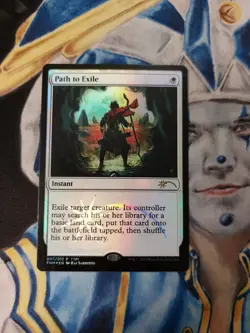 Path to Exile FOIL MTG FNM PROMOS Uncommon White Instant Slightly Played x1 - Image 2