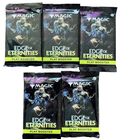 EDGE of ETERNITIES play booster pack x 5 (five) MTG New - *In hand ships today* - Image 1