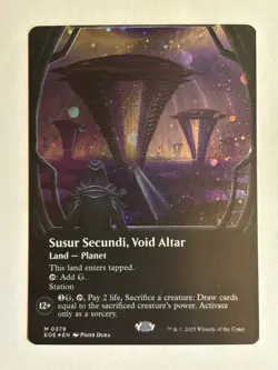 Susur Secundi, Void Altar (Borderless Galaxy FOIL) Edge of Eternities - MTG - Image 1