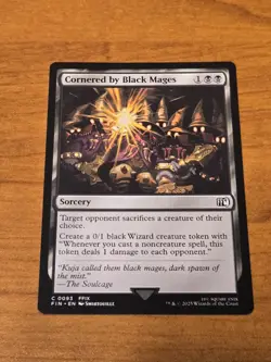 MTG Final Fantasy - Cornered by Black Mages - FIN 93 - Regular - Image 1