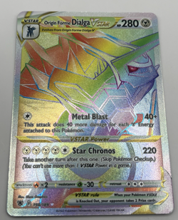 Near Mint - 1 x Pokemon Origin Forme Dialga VSTAR - 198/189 - Secret Rare Sword - Image 1