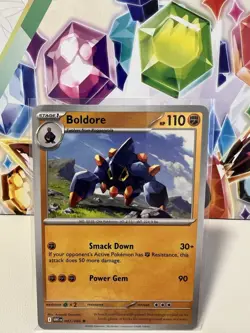 Boldore 047/086 Common Regular - Pokemon TCG White Flare - NM - Image 1