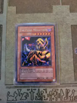 YUGIOH THE FIEND MEGACYBER DB1-EN203 RARE UNLIMITED ED LP - Image 1