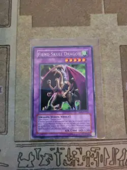 YUGIOH FIEND SKULL DRAGON DB2-EN154 RARE UNLIMITED ED VLP - Image 1