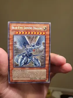 Yugioh Card TCG Blue Eyes Shining Dragon Rp02-EN096 Secret Rare Damaged - Image 1
