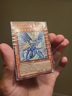 Yugioh Card TCG Blue Eyes Shining Dragon Rp02-EN096 Secret Rare Damaged - Image 2