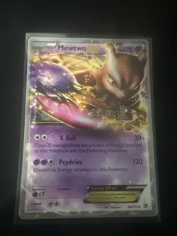 Mewtwo EX - 54/113 - Pokemon Legendary Treasures Black White Ultra Rare Card LP - Image 1