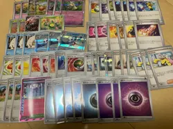 Used 60Lot Bulk sale Pokemon Card Snowmenokomashira Deck Pre-constructed Pokeka - Image 1
