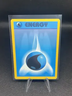 Water Energy 102/102 Base Set Common Pokemon Card TCG 1999 - Image 1