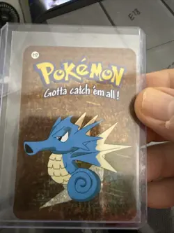 Seadra # 117 2000 Pokemon Vending Prism Holo Sticker Card E12 - Image 1