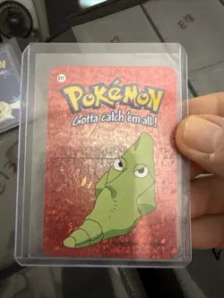 Metapod 011 Pokemon Vending Prism Holographic Sticker Card Vintage E11 - Image 1
