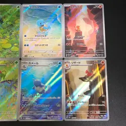 Bulbasaur Charmander Squirtle 166 168 170 AR 6set sv2a Pokemon Card 151 Japanese - Image 4