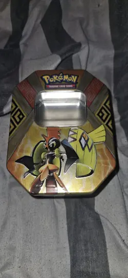 Pokemon TCG Tapu Koko Prism Metal Tin Card Stroage (Only The Metal Tin Included) - Image 1