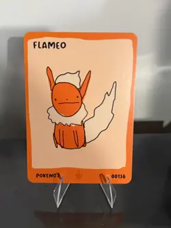 Pokenots Flameo #00136 - Dysfunctional Passholder Pokenots 151 Card - Image 1