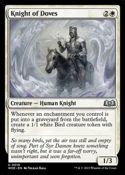 Knight of Doves WOE 19 Uncommon MTG - Image 1