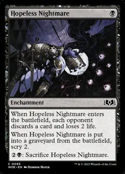 Hopeless Nightmare WOE 95 Common MTG - Image 1