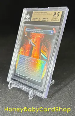 MTG Double Masters 2020 Sword of War and Peace BGS 9.5 GEM MINT Foil Box Topper - Image 3