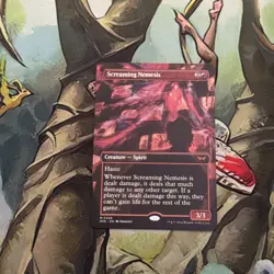 MTG: Screaming Nemesis (0348) Duskmourn Borderless Foil PR0Xy NM - Image 1