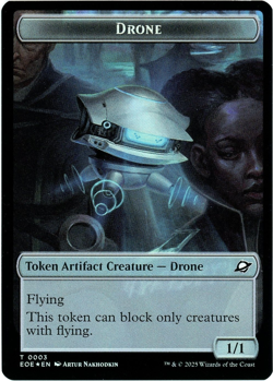 Drone / Lander 0005 (Foil) Double-Sided Token - Edge of Eternities - MTG - Image 1