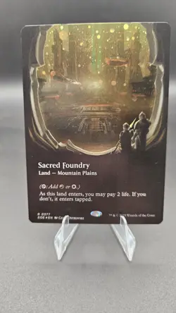 Sacred Foundry Borderless GALAXY FOIL MTG Edge of Eternities NM/M - Image 1