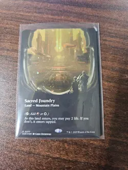 Sacred Foundry Borderless GALAXY FOIL MTG Edge of Eternities NM/M - Image 1
