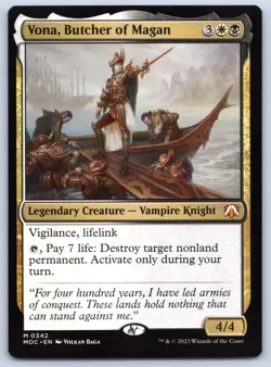 Vona, Butcher of Magan - Commander March of the Machine MTG - Magic - Near Mint - Image 1
