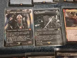 Final Fantasy MTG Sephiroth Fabled Soldier Borderless Non Foil Plus More! - Image 1